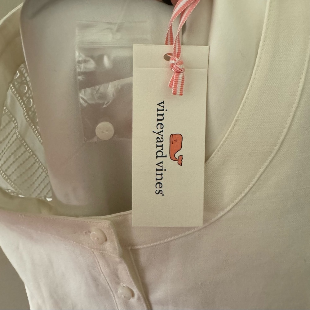 NWT Vineyard Vines White Eyelet City Shift Dress - Picture 10 of 12
